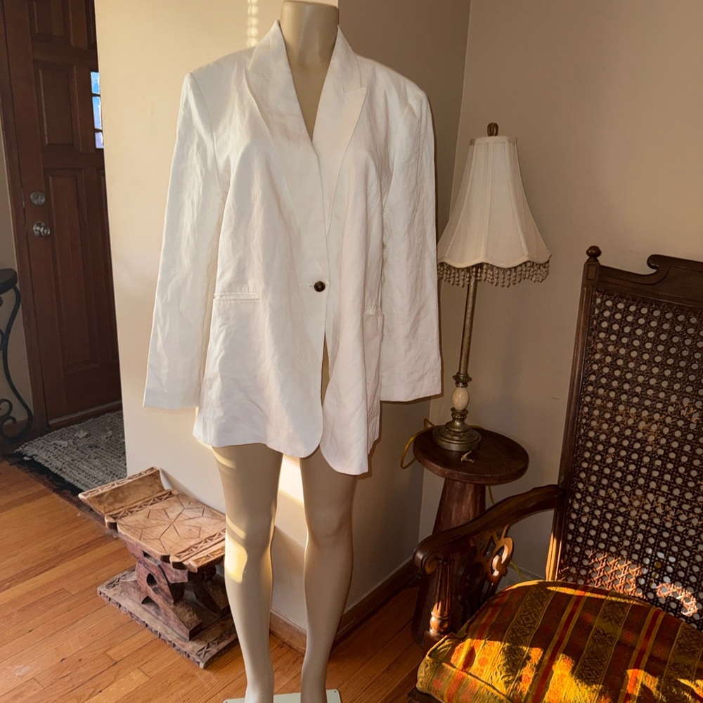 H&M Classic White Women's Blazer